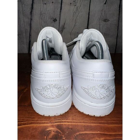 Air Jordan 1 Low Men's Size 8 White/White 553558-136 - Picture 3 of 13